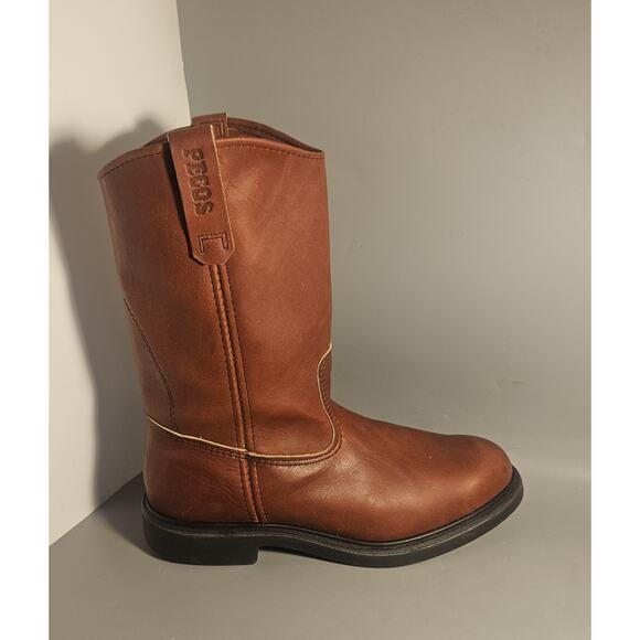 VTG 90\'s Red Wing Pecos Leather Work Boots 1104 Men\'s 7EEE Russet Soft Toe EUC main image 6
